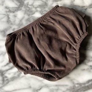 Babidu Ruffle Bottom Velvet Shorties 24M